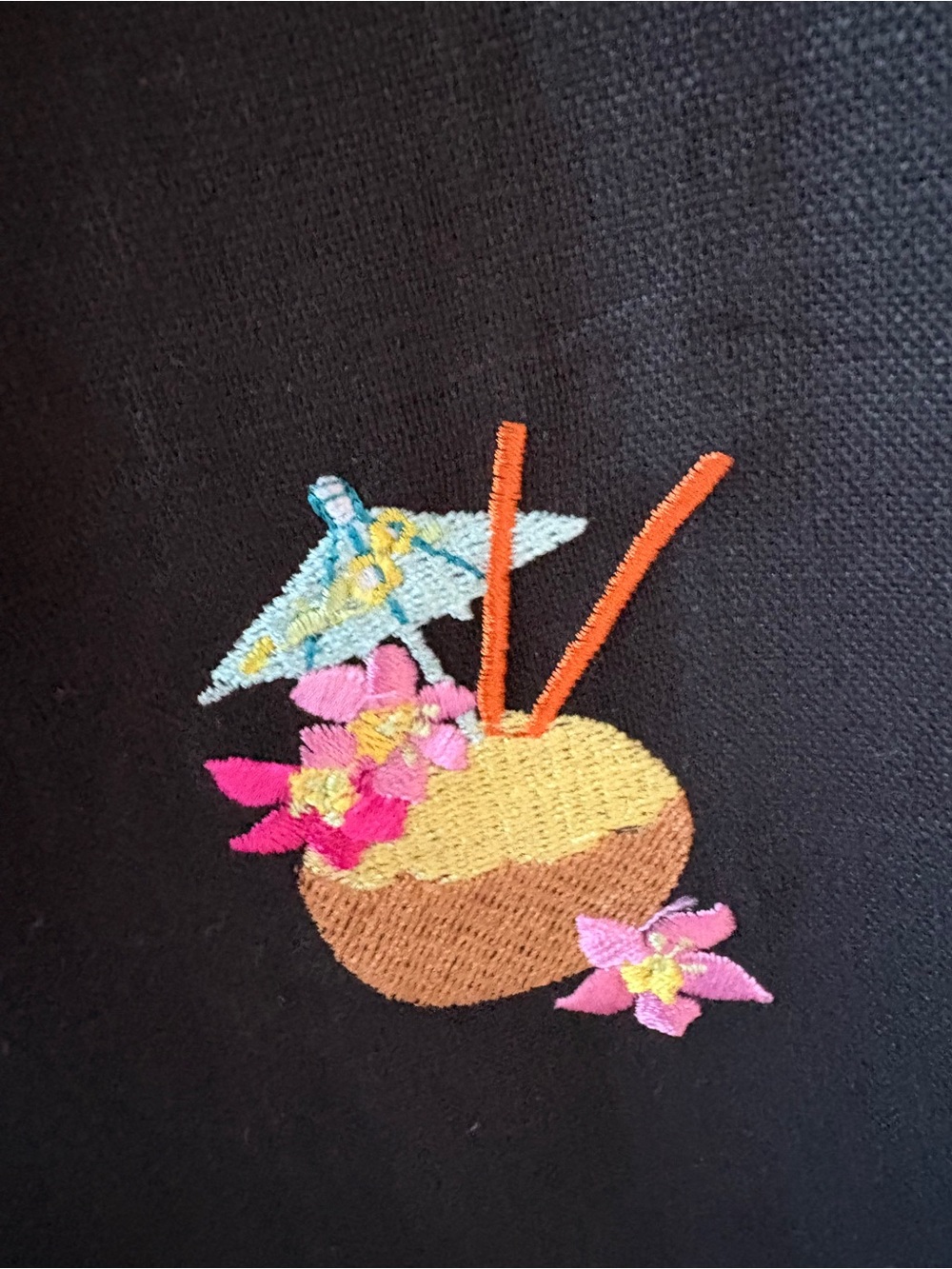 Linen Embroidered Cocktail Cropped Pants - Picture 7 of 12